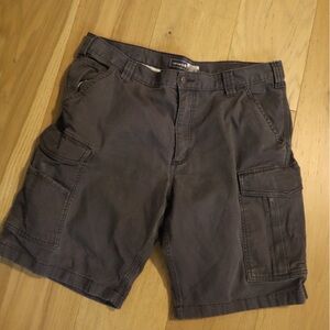 Carhartt Rugged Flex Canvas Cargo Work Shorts Size 38